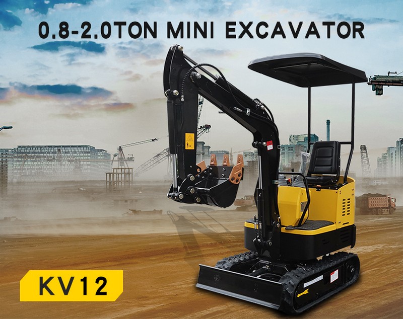 kv12 1ton mini excavator 8a